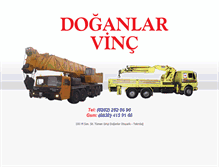 Tablet Screenshot of doganlarvinc.com
